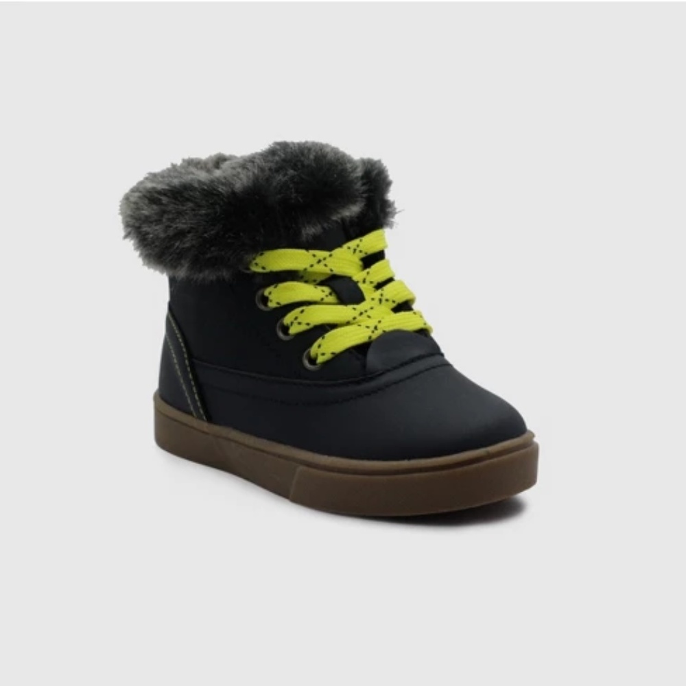 Toddler Kelvin Casual Faux Fur Collar Sneakers